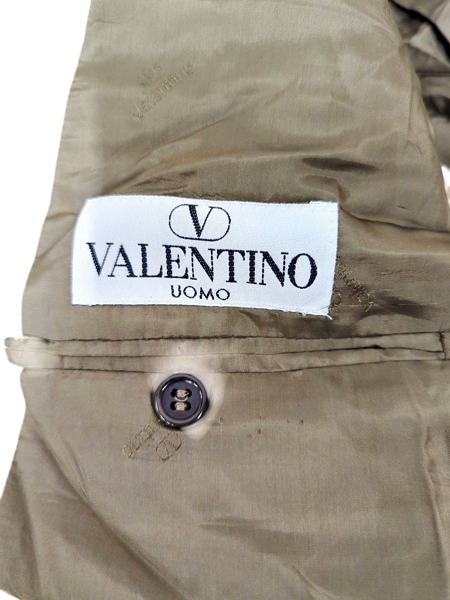 Valentino Uomo Brown Checkered Wool Blend Blazer - Made in Italy