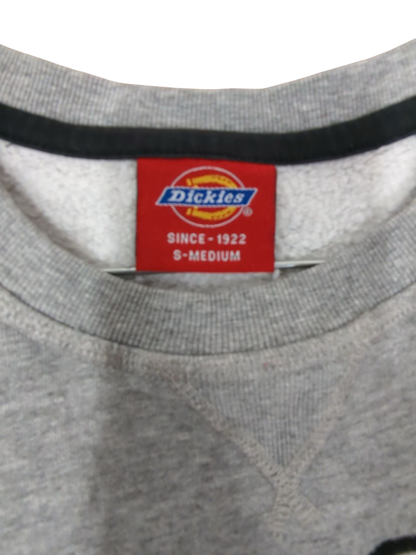 Dickies Grey Sweatshirt - Size S-Medium - Authentic Brand Logo