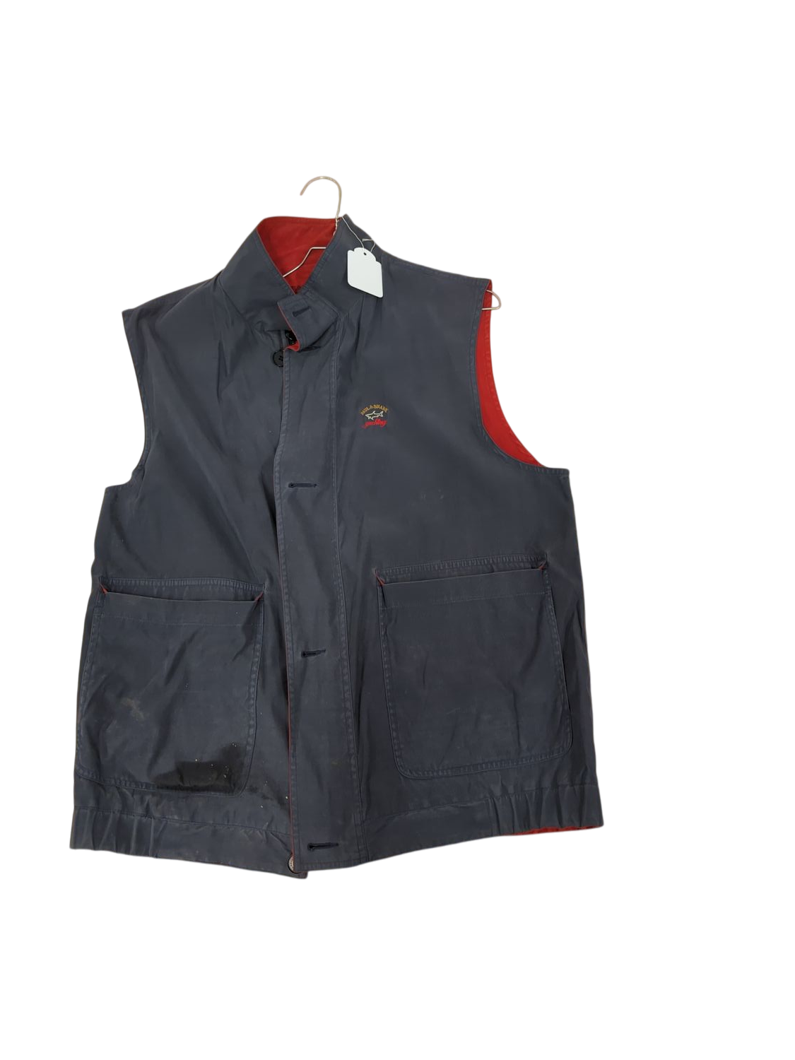 Paul & Shark Sleeveless Blue Windbreaker Vest