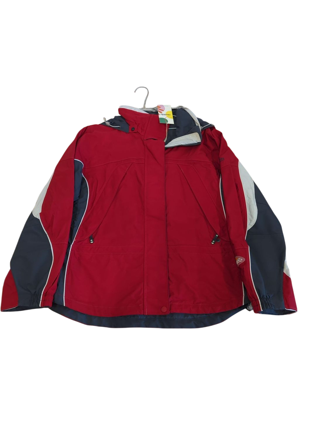 Columbia Sportswear Red Windbreaker Jacket - Size L