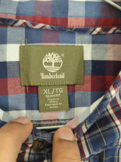 Timberland Plaid Button-Down Shirt - Size XL/TG