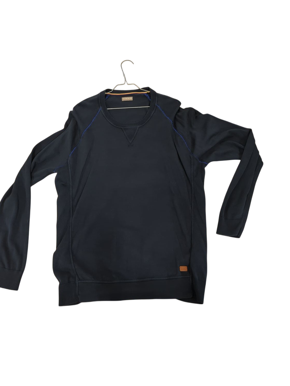 Napapijri Men's Navy Crew Neck Sweater - Size XXL