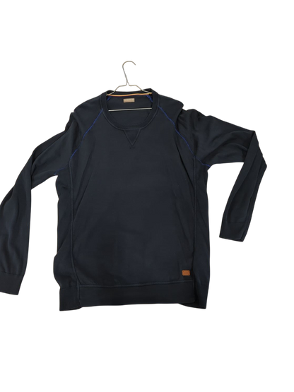 Napapijri Men's Navy Crew Neck Sweater - Size XXL