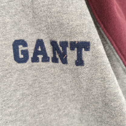 GANT Burgundy & Grey Bomber Jacket - Size XXL