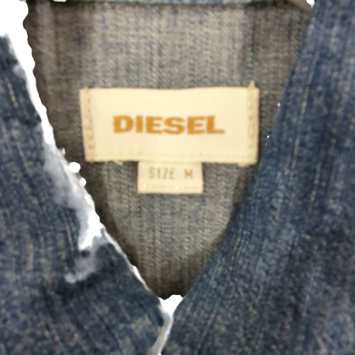 Diesel Denim Button-Down Shirt - Size M