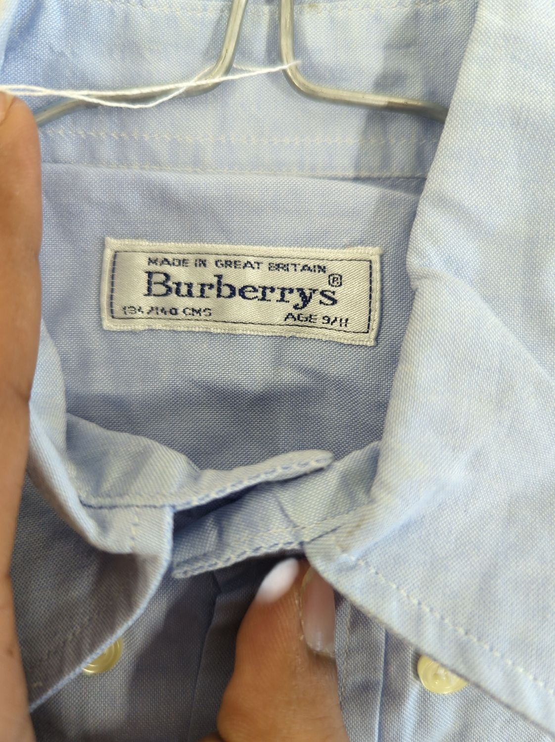 Burberry Light Blue Button-Down Shirt