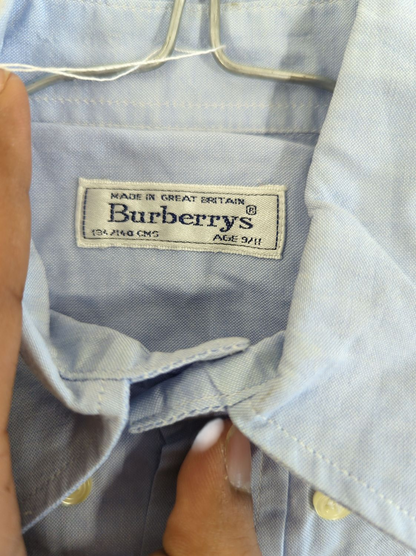 Burberry Light Blue Button-Down Shirt
