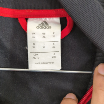 Adidas Black & Red Windbreaker Jacket - Men's Size XL