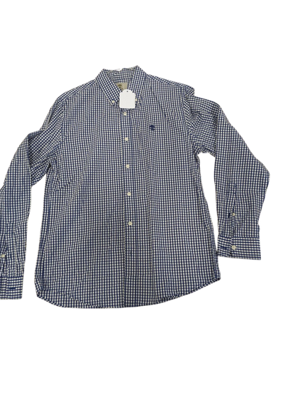 Timberland Blue Gingham Check Button-Down Shirt - Size M
