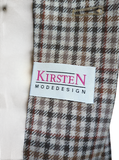 Kirsten Modedesign Checkered Pattern Coat - Vintage Style