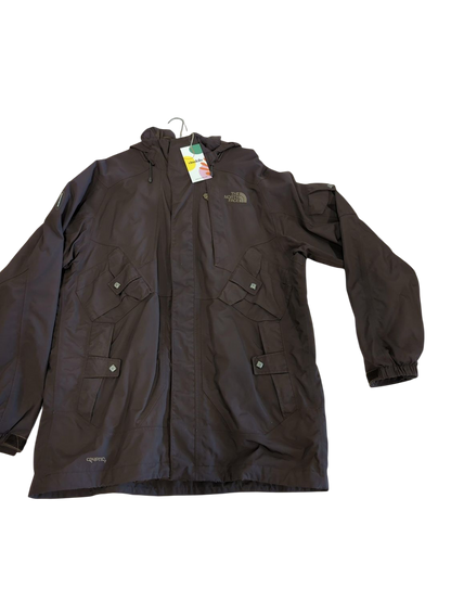 The North Face Brown Windbreaker Jacket with Hood - Size L/G