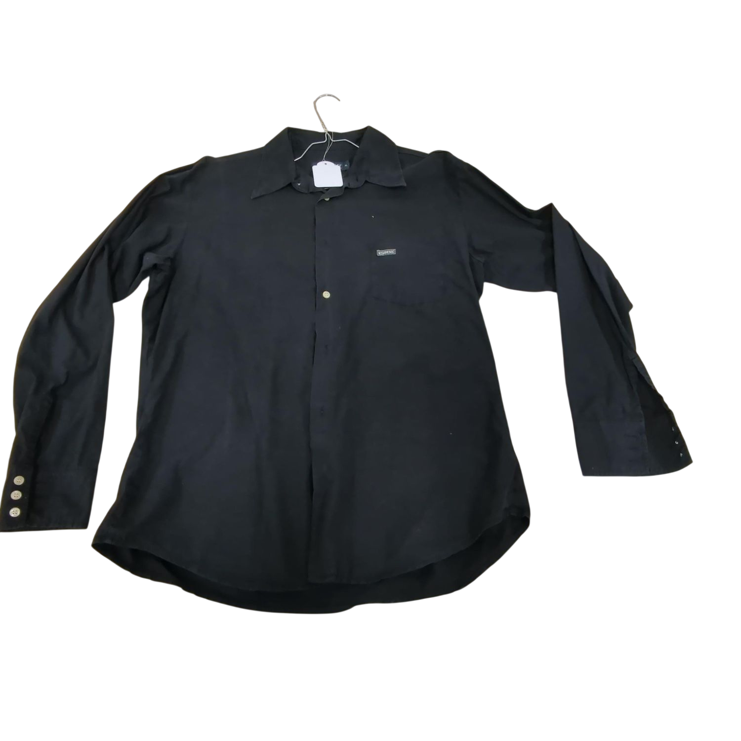 Diesel Black Button-Down Shirt - Size XL