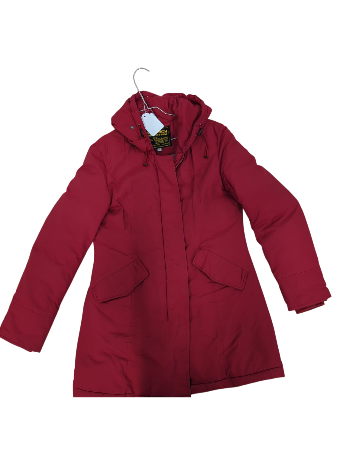 Woolrich Red Wool Parka Jacket - Size S