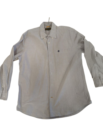 Timberland Grey Button-Down Shirt - Size L
