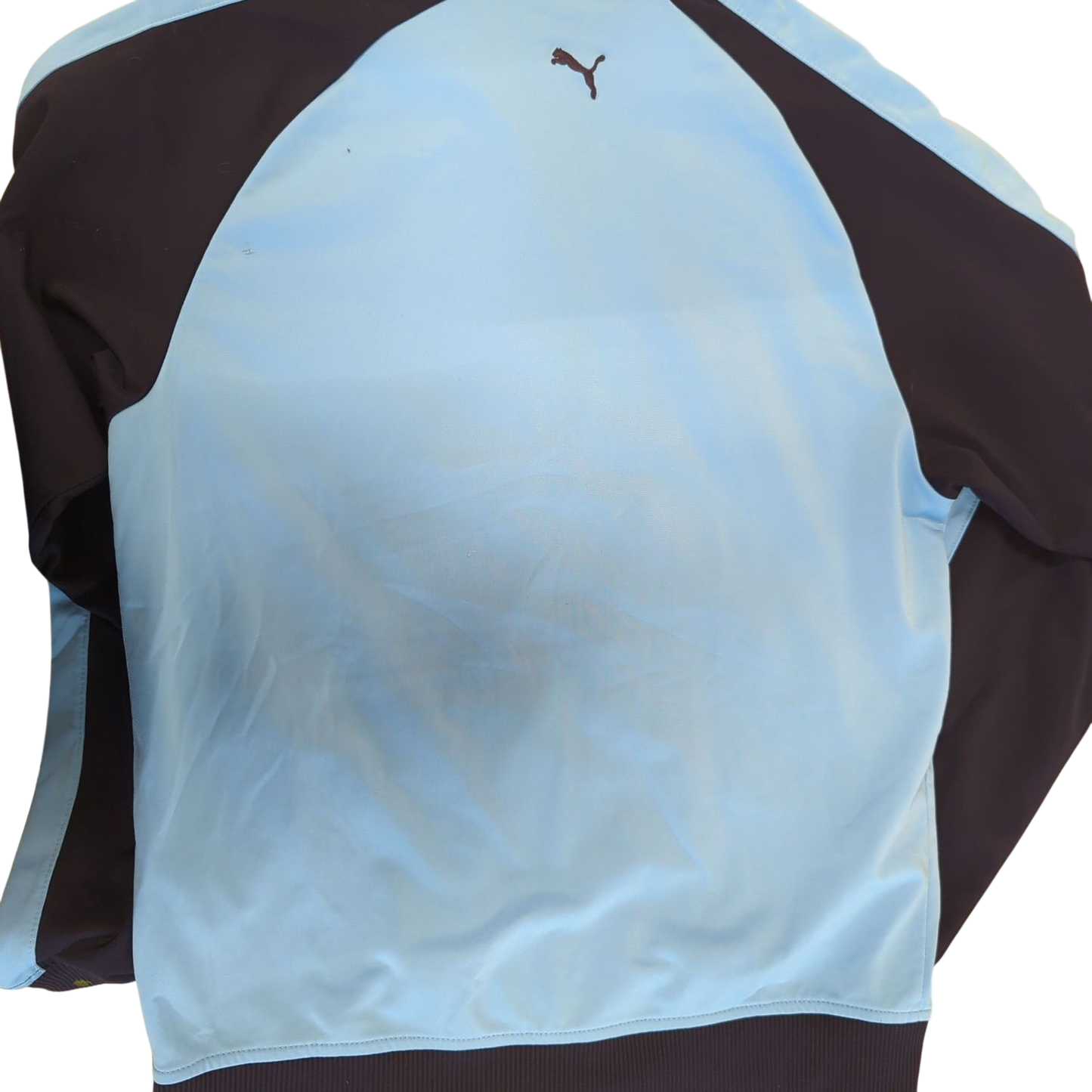 Puma Light Blue & Navy Windbreaker Jacket - Size XL
