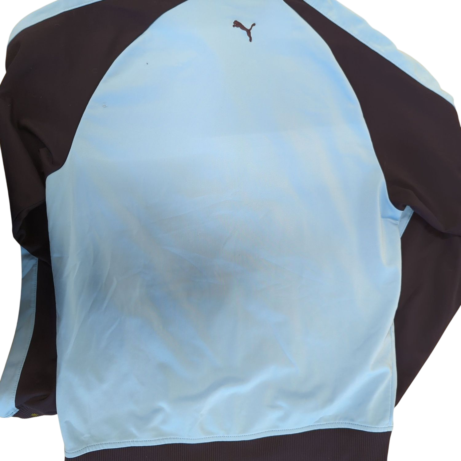 Puma Light Blue & Navy Windbreaker Jacket - Size XL