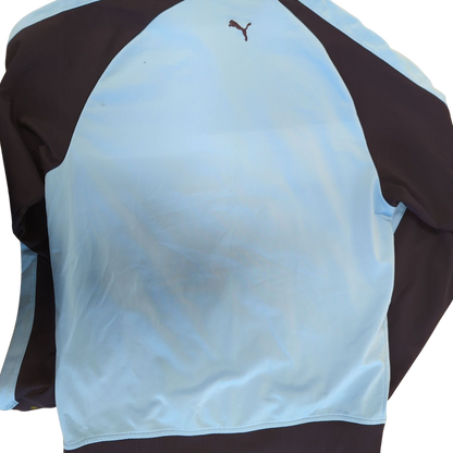 Puma Light Blue & Navy Windbreaker Jacket - Size XL