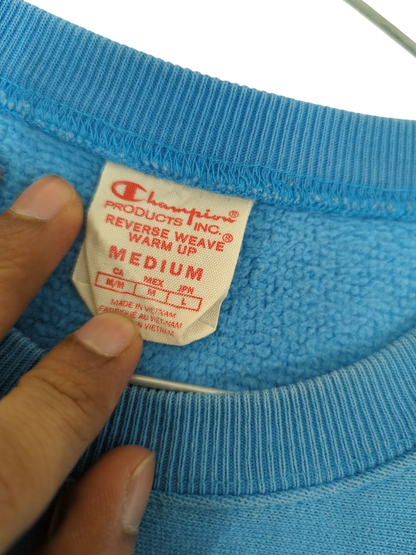 Champion Blue Crewneck Sweatshirt - Size Medium