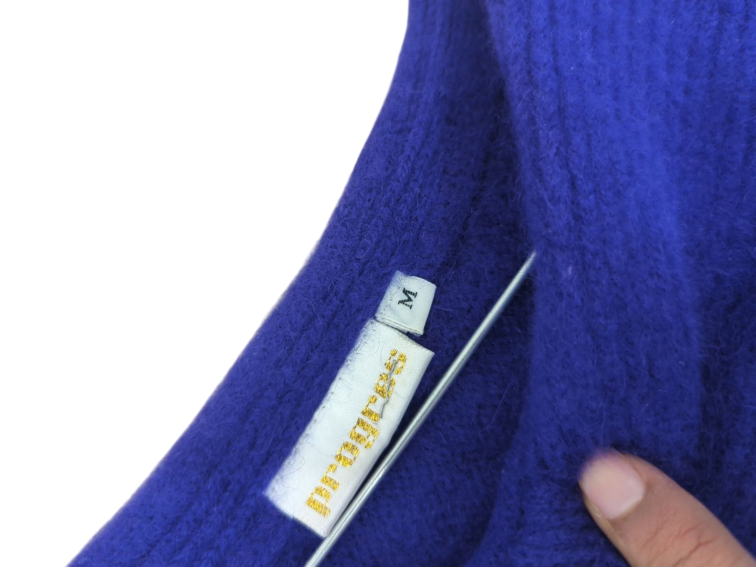 Navy Blue Cashmere Sweater - Size M