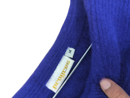 Navy Blue Cashmere Sweater - Size M