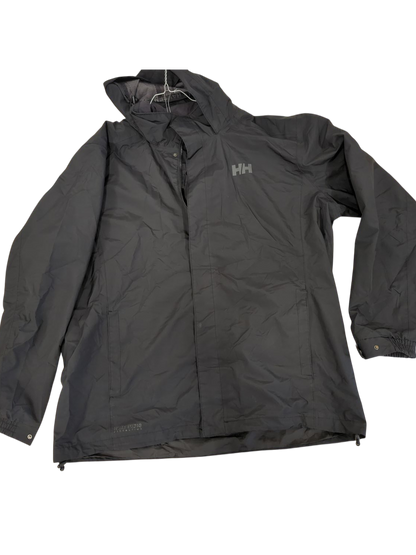 Helly Hansen Black Windbreaker Jacket - Size 3XL