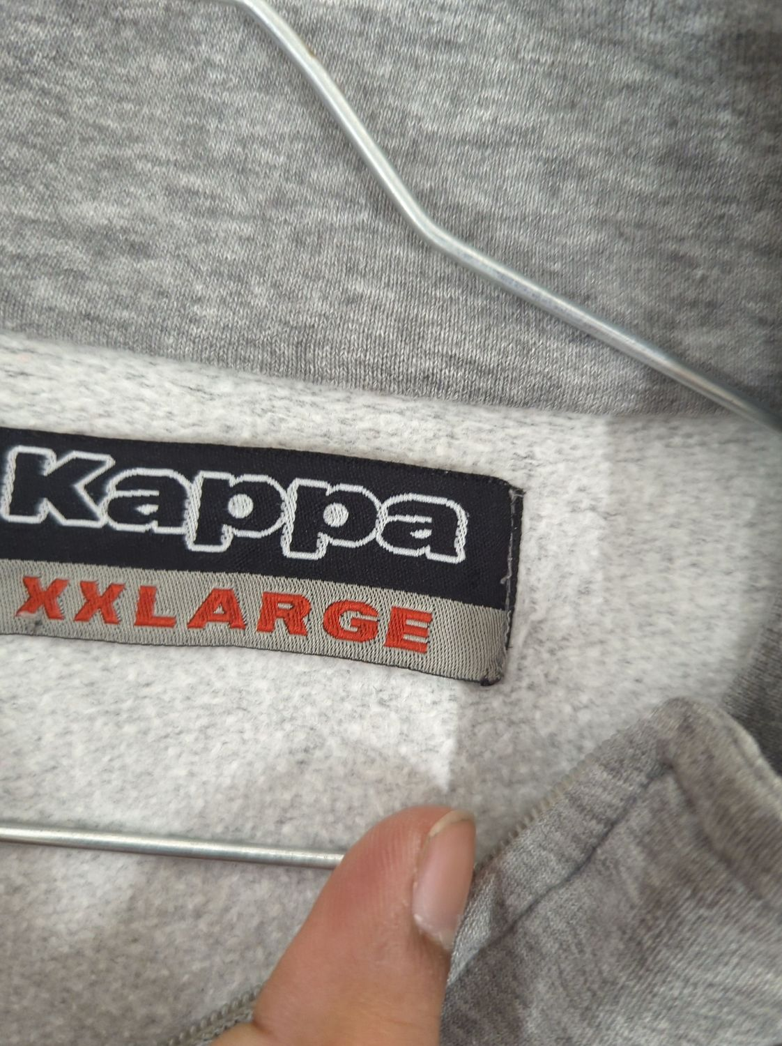 Kappa Grey Zip-Up Sweatshirt - XXL