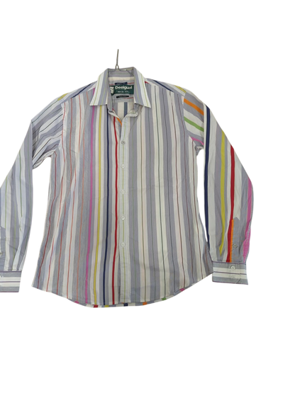 Desigual Multicolored Striped Button-Down Shirt - Regular Fit
