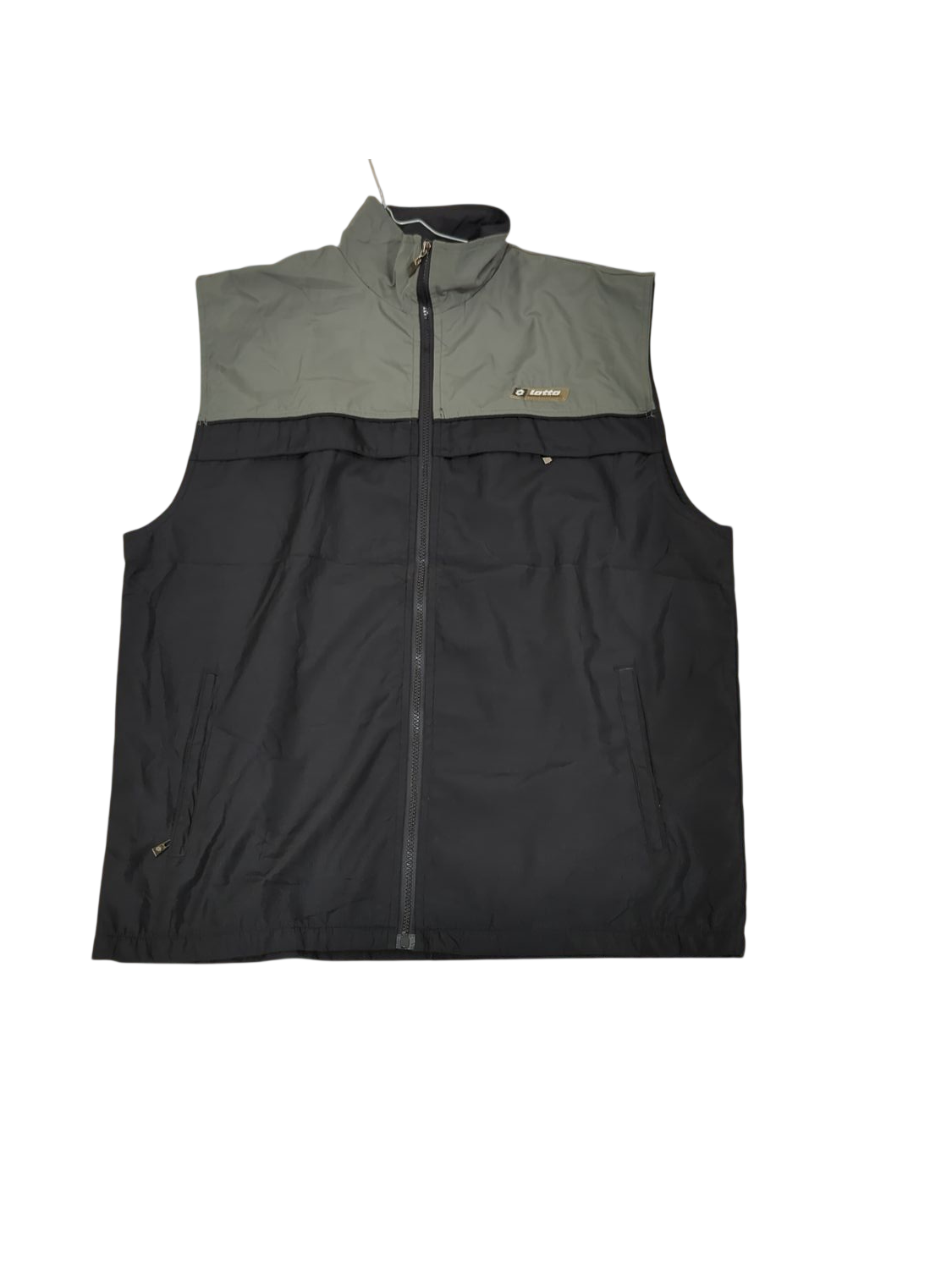 Lotto Black and Grey Windbreaker Jacket - Size XXL