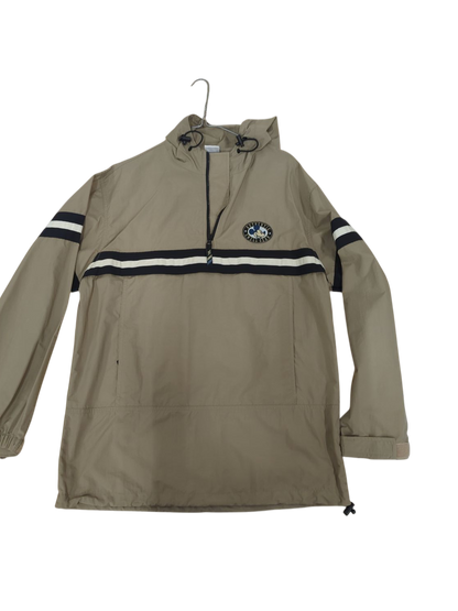 Disney Beige Windbreaker Jacket with Black and White Stripes