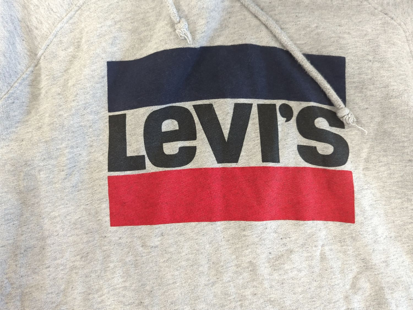 Levi's Grey Hoodie with Logo - Size S