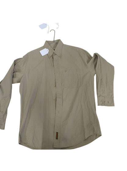 Timberland Beige Button-Down Shirt - Size S