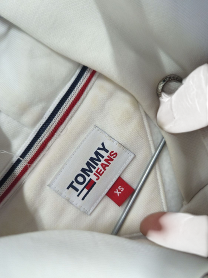 Tommy Jeans White Sweatshirt - Size XS
