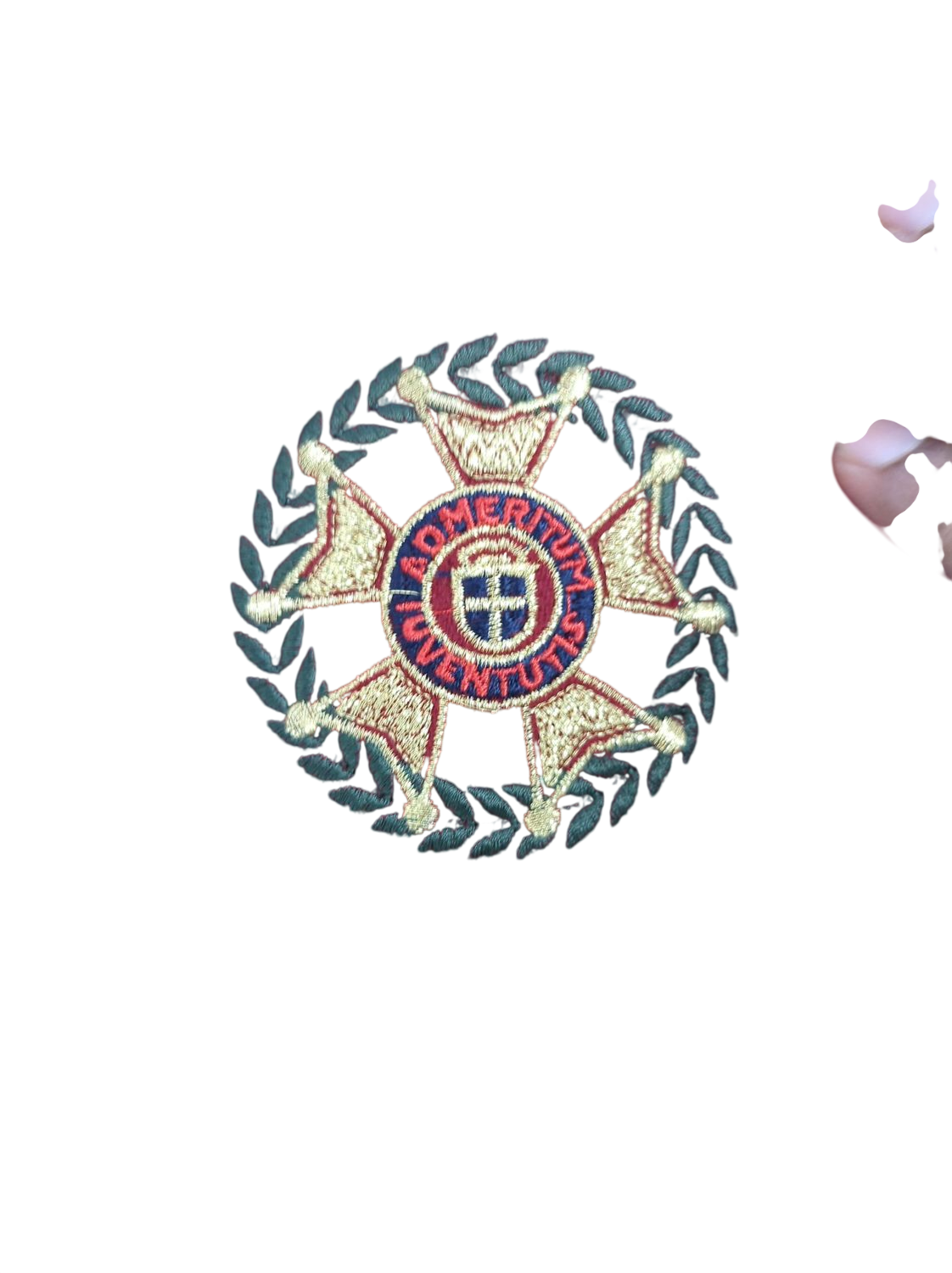 Elegant Red Ceremonial Blazer with Embroidered Emblem