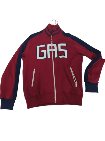 GAS Red and Navy Bomber Jacket - Size XL