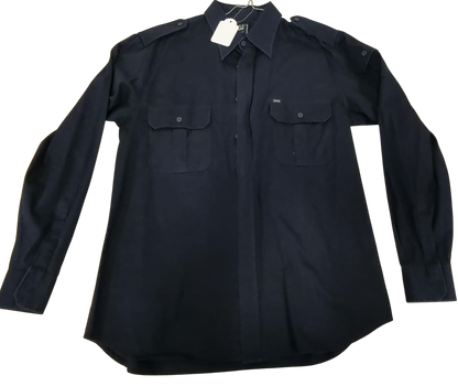 GAS Clothing Navy Button-Down Shirt with Chest Pockets