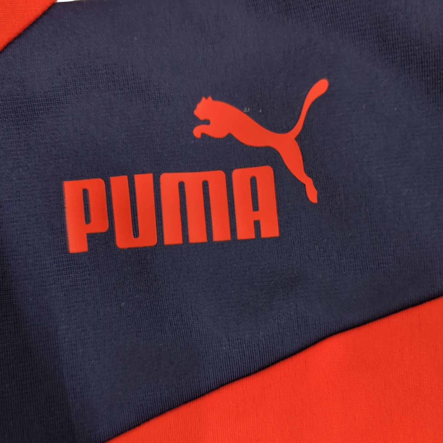Puma Red & Navy Windbreaker Jacket - Size M