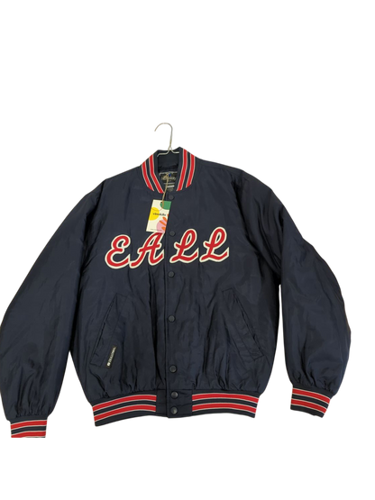 Holloway Navy Bomber Jacket with Red Lettering - Size S