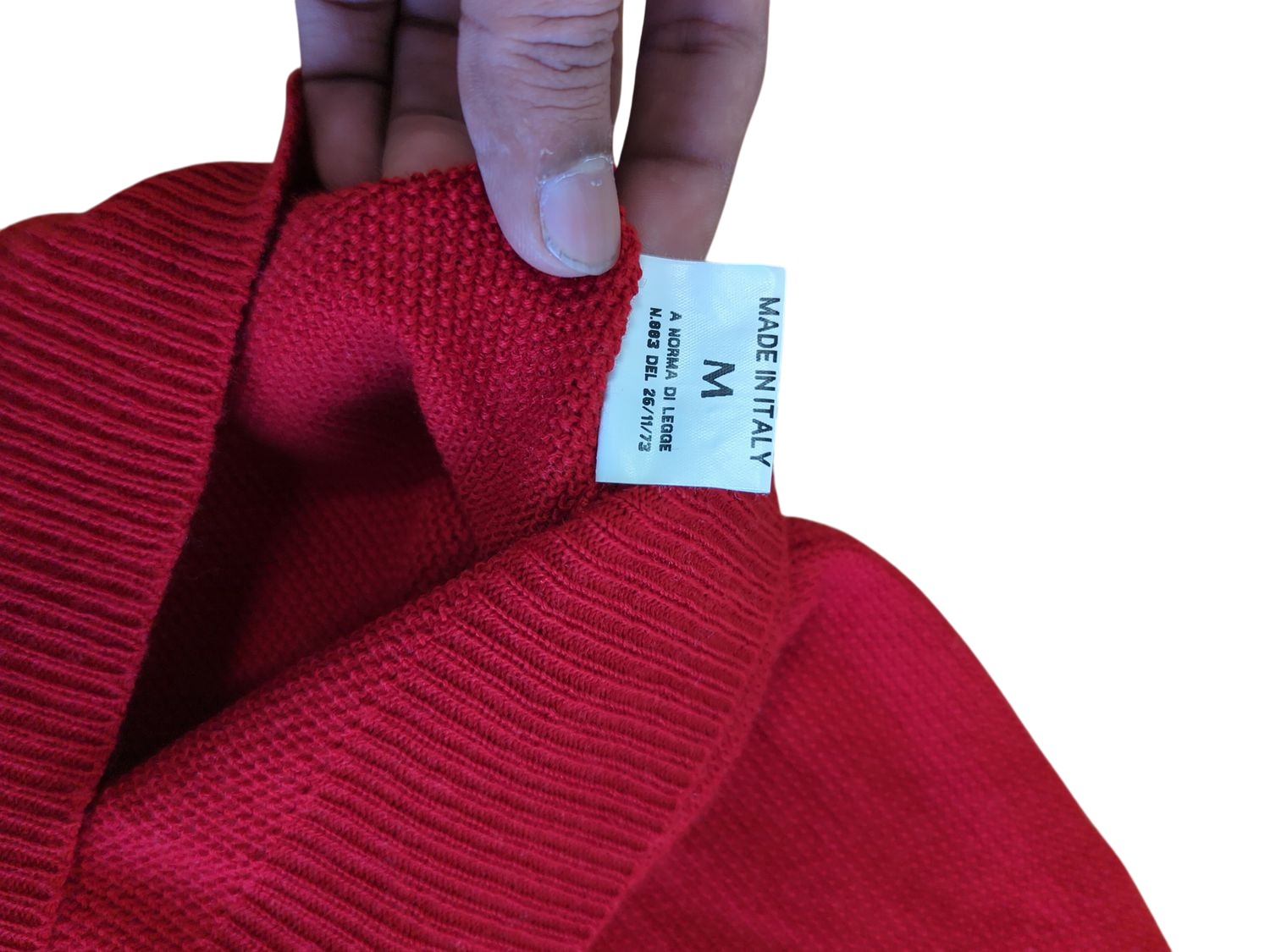 Boggi Milano Red Knitted V-neck Golf Sweater Vest - Size M