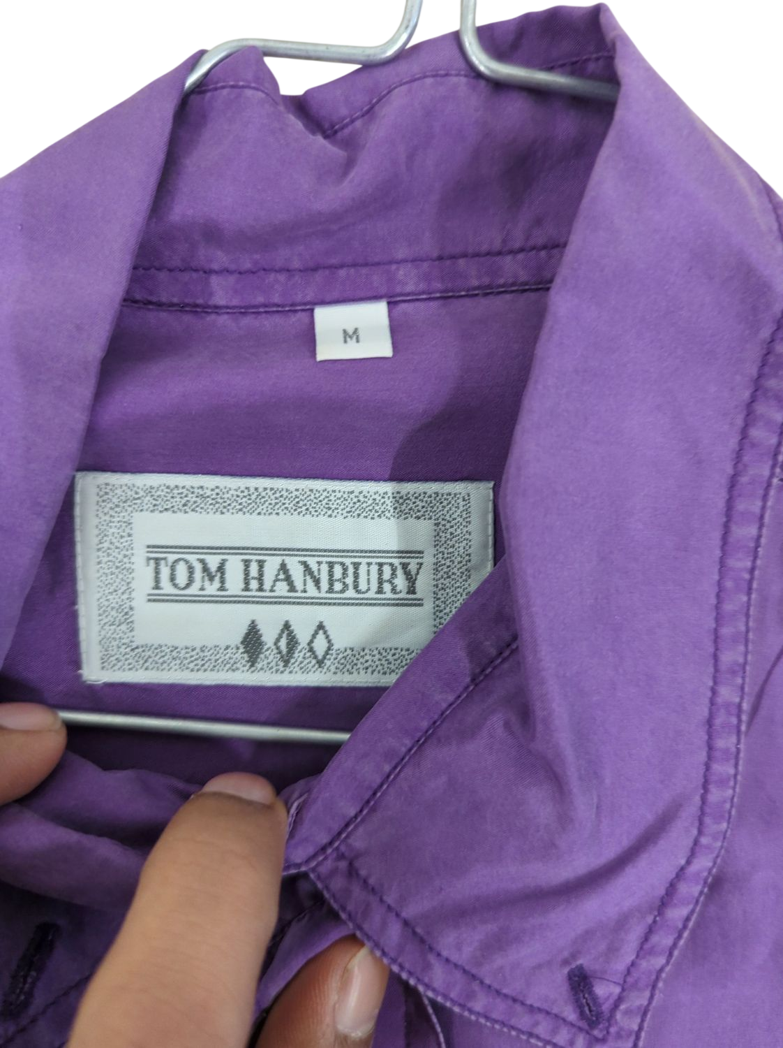 Tom Hanbury Purple Button-Down Shirt - Size M