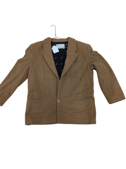 Gianni Versace Camel Brown Wool Blazer Jacket