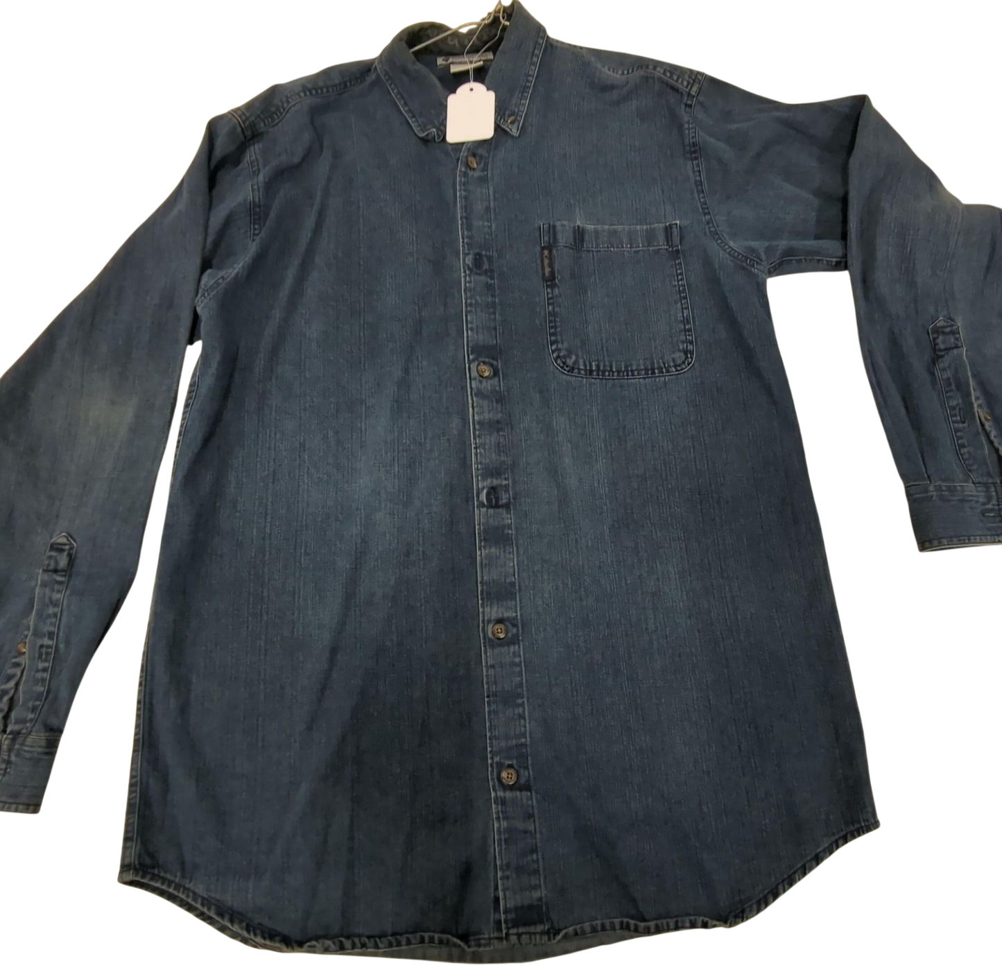Columbia Sportswear Company Denim Button-Down Shirt - Size LT