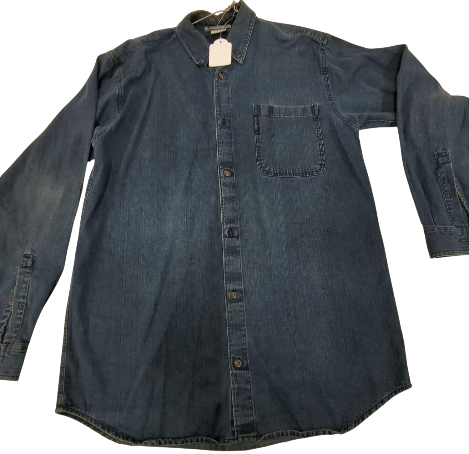 Columbia Sportswear Company Denim Button-Down Shirt - Size LT