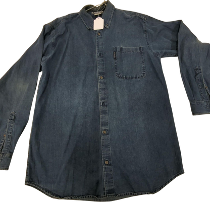 Columbia Sportswear Company Denim Button-Down Shirt - Size LT