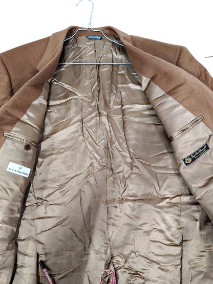 Luca D'Altieri Brown Cashmere Blazer - Size 56 (EU) - Made in Italy