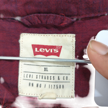 Levi's Burgundy Button-Up Shirt- Size XL