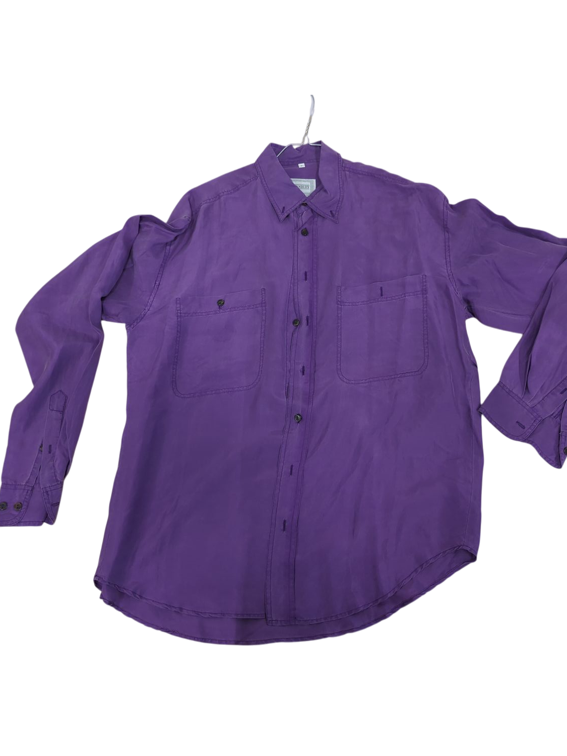 Tom Hanbury Purple Button-Down Shirt - Size M