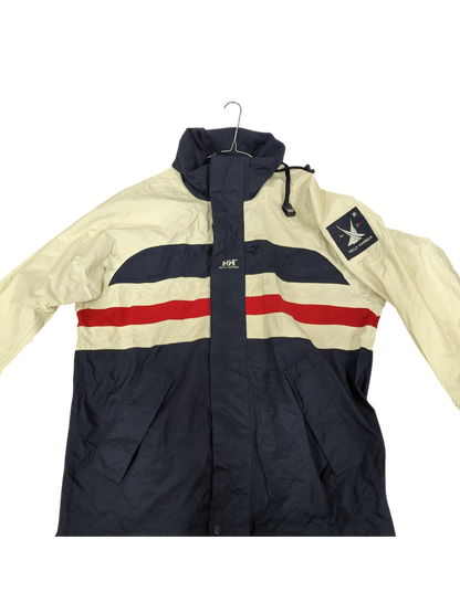 Helly Hansen Windbreaker Jacket - Navy/White/Red - Size M