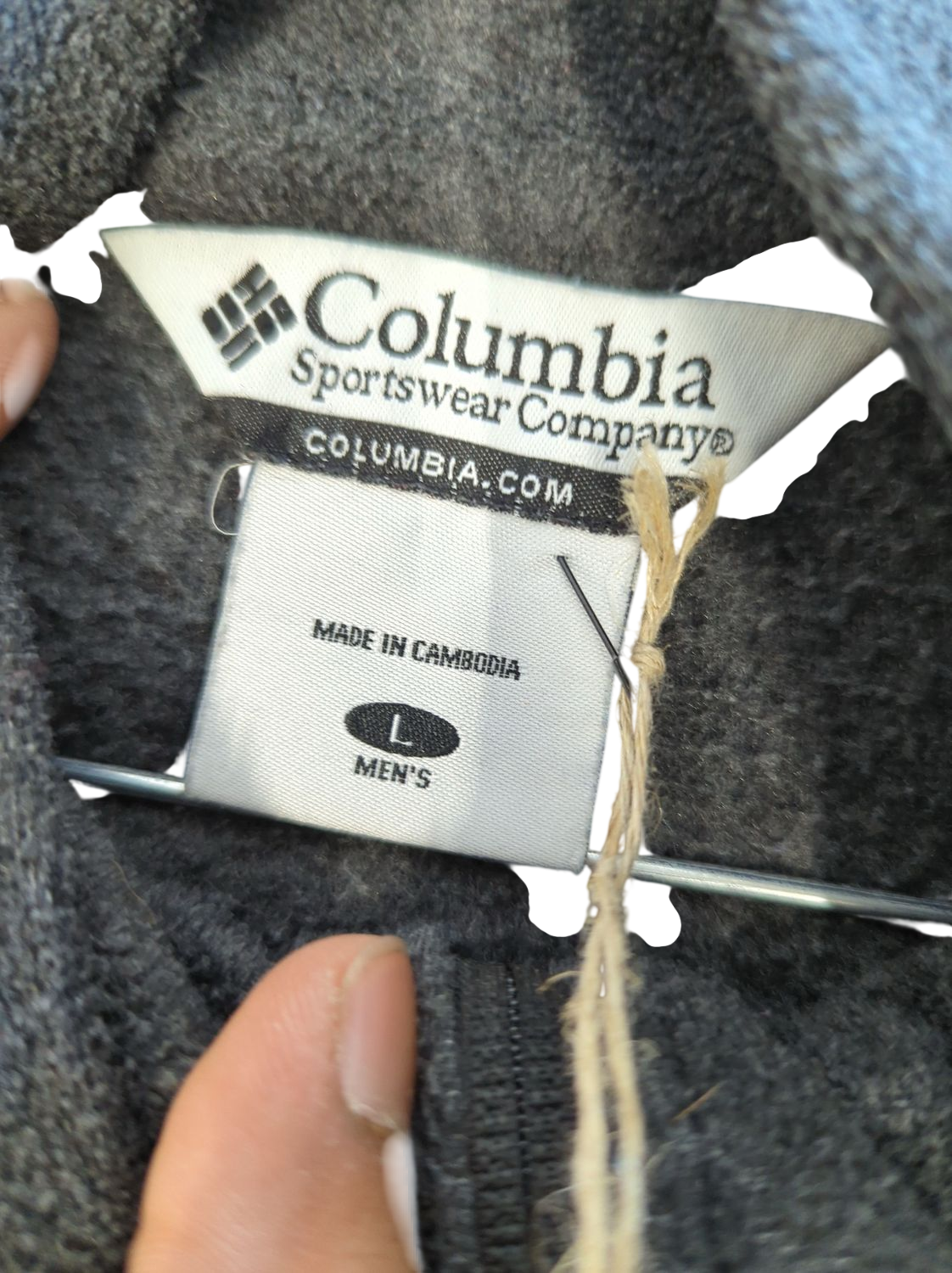 Columbia Men's Grey Fleece Zip-Up Jacket