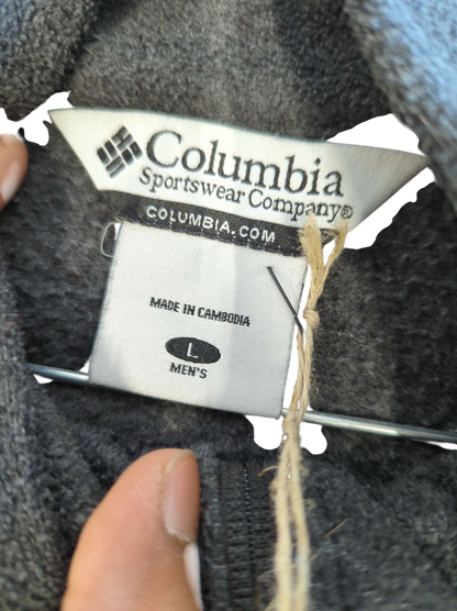 Columbia Men's Grey Fleece Zip-Up Jacket