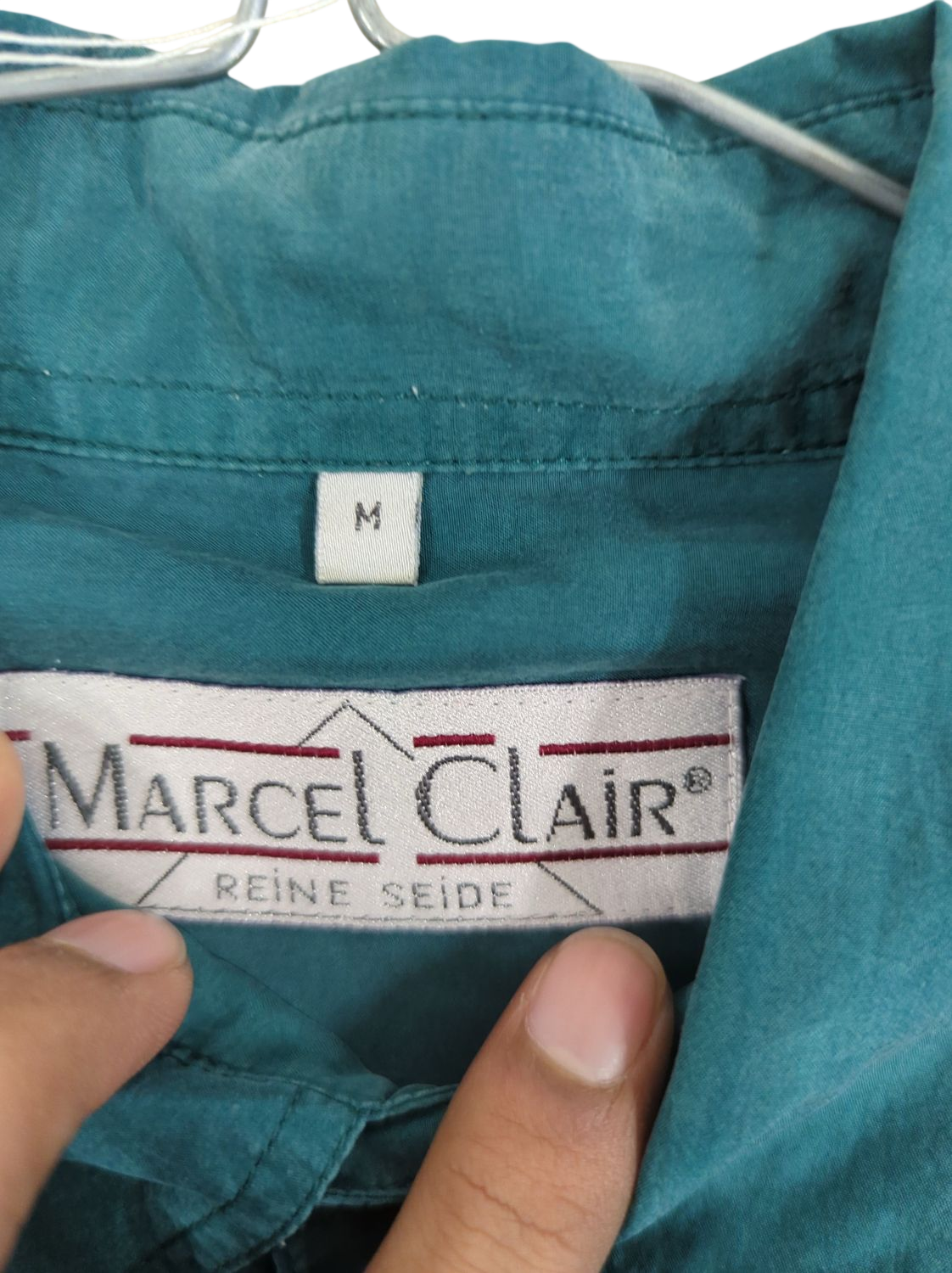 Marcel Clair Teal Button-Down Shirt - Size M